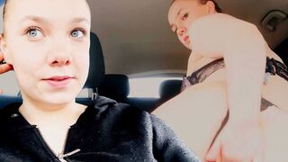 GERMAN TEEN INCAR ACTION! CLOSE CALL!