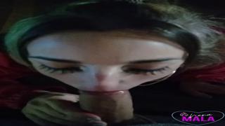Argentine babe serves face in filthy public sexcapade, her mouth a maw of debauchery and lust.