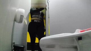 Dirty Girl Takes on Public Bath POV in Filthy Face-off