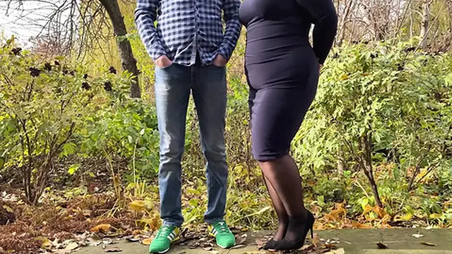 Did you catch your milf-in-law urinating outside?