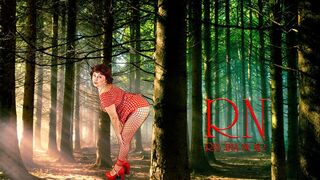 Forest Fatale flaunts her goods: tits, pussy🌮️ & mesh tights