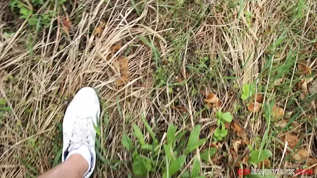 Wild outdoor action with the hot bike rider