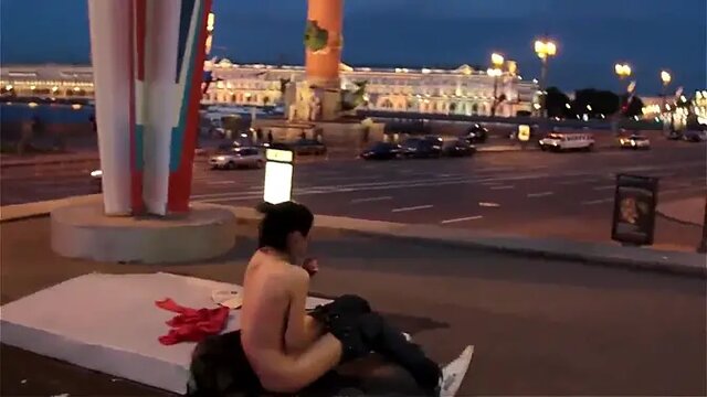 Beautiful Russian girls with big boobs and perfect bodies on the street