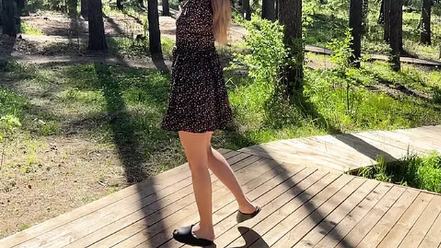 exposed thong outside