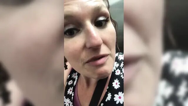 Mature mom's tight hole receives violated in public toilet