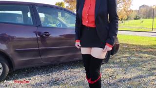 Ainoa teases in boots and mini skirt