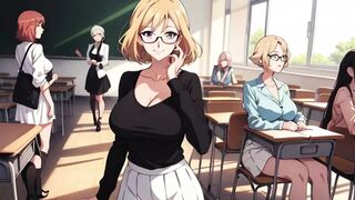 Juicy Co-ed Professor Fucks Hard in Sleazy Classroom Seduction!