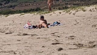 My sizzling hot stud scores rough at seaside, stroking solo, eyes fixed on me