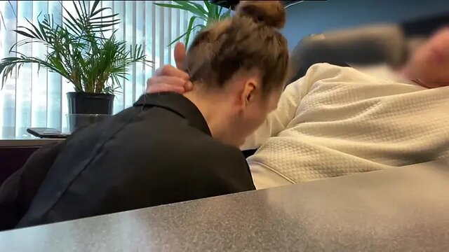 Office Secretary Sucks Boss's Cock