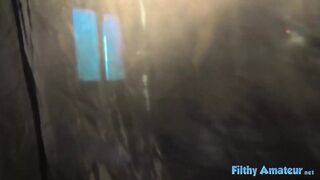 Her butt🍑 exposed for a rough, public fuck by an amateur journalist