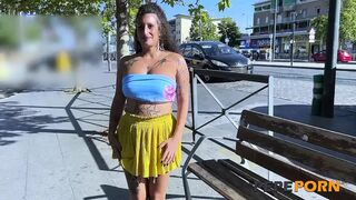 Spanish siren Freya craves XXX stardom, flaunting her sultry figure in XXX romp