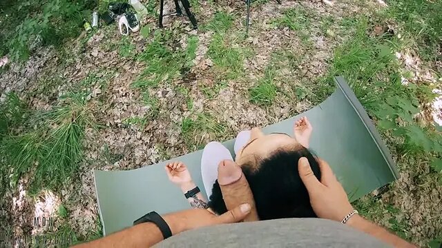 Amateur POV Blowjob with Cumshot in Yoga Pants