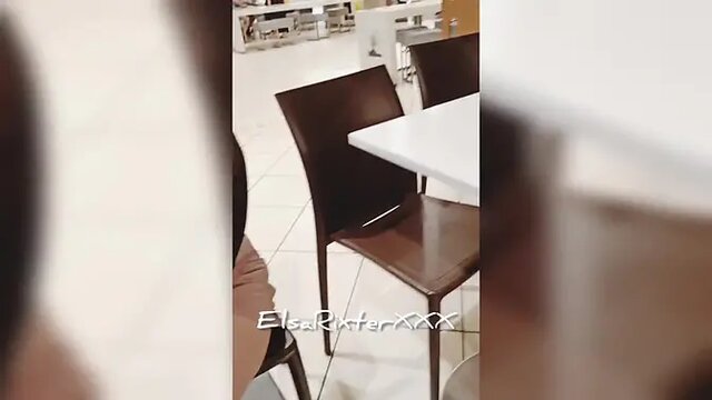 Teen Elsa RixterXXX flashes her pussy in public