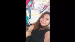 Riding Coaster Cock🍆 in Public, Whimpering Ecstasy Under the Ferris Wheel