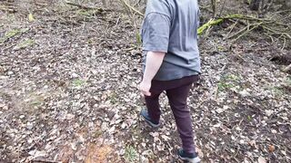 Wild outdoor lesbian action, nature's nudity, rough barefoot breast beating, lusty moans and screams