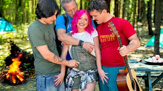 Group Sex! We Play With My Wife and Screw Outside - Free Use Fantasy