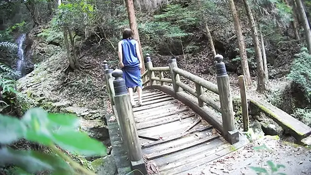 Japanese mature outdoor encounter