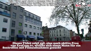 Chubby German Persuaded for Street Sex
