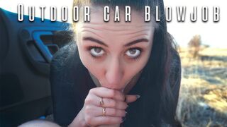 Raw throat-fucking and drooling cum-suckin' on golden sunset backdrop