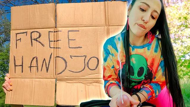 Brunette hippie pleasures me in a tent for free