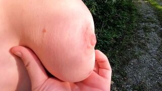 Sun-kissed juggs on show, evening booty beckons
