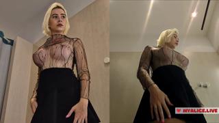 Blonde Babe Spreads Legs Wearing No Panties, Tit-tastic Haul Ahead!
