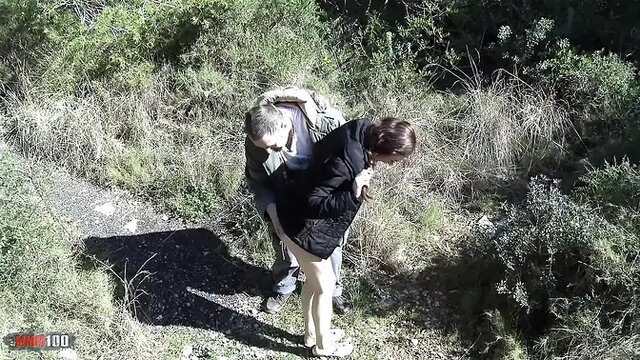 White hot brunette Tina Kay fucks outdoors in the sun