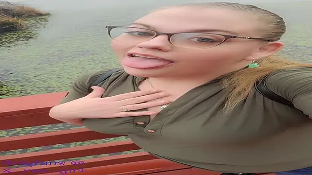 Chubby BBW milf teases with her small but perky nipples