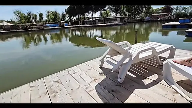 He Slides His Thick Cock🌭 Into My Mouth and Fucks Me as I Lie in the Sun Pt  1