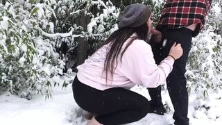 Icy Threesome with Sloppy Cocksuckers and Ragdolling on Snow-capped Mountains: My Hotwife's Steamy Sexcapade