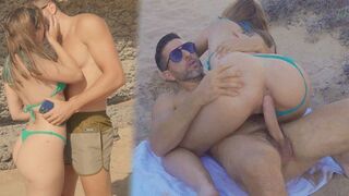 Hot Busty Beach Babe Gets Discovered