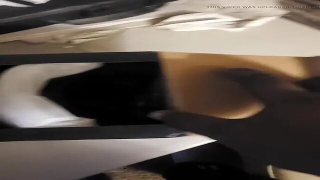 Model in mask: three searching spice in gym POV