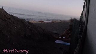 STEALING the SHOW with my THIRSTY PUSSY🌮️ in a WILD BEACH PARTY and strangers HELP me BLOW my LOAD - DIRTY LOVE #2