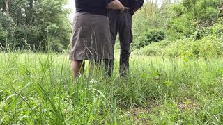 I'll stroke myself while mom-in-law gets off in the woods, dude