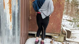 A desperate urine-soaked squat outside – gotta drop those dirty socks now