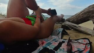 Nude by the Sea, I Get My Pussy✌ Gently Explored for 30 Minutes Until Climax🚀