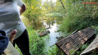 MunichGold's Wild Forest HandJob & Blowjob Public Style