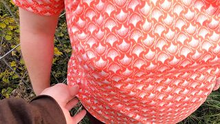 Nature nymphette tit smacking fun