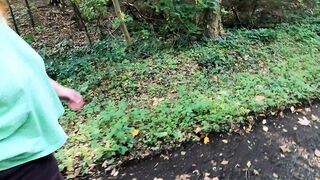 Bare Tits Suffering On A Hiking Path