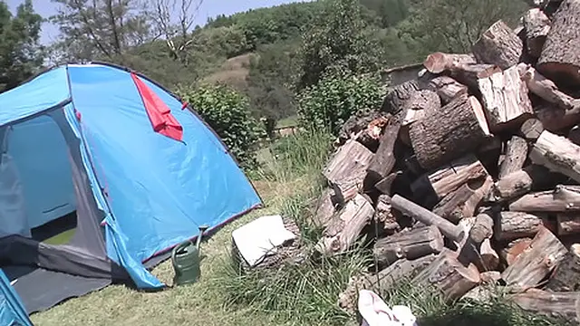 Hot group sex happening outside