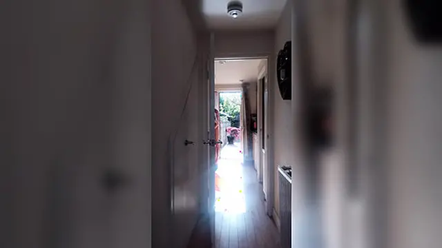 A rough ride up the stairs