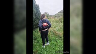 SaskiaLove, German Piss Slut Loves Outdoor Peeing & Wet Squeezing