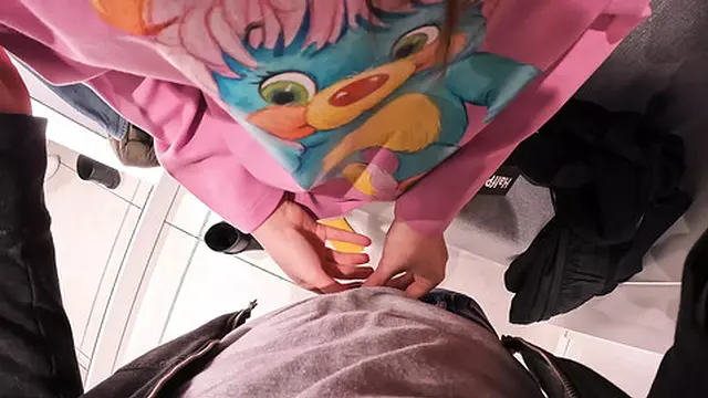 Locker Room Blowjob &mdash;  Fitting Room Sex