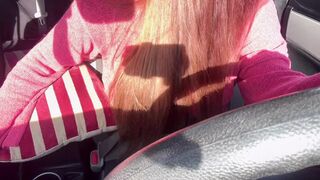 Artemisia Love Teases in Her Car Showing Off Plump-assets