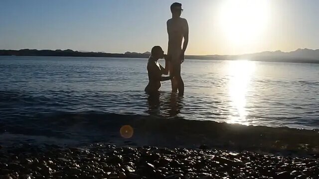 Wife caught fucking on open beach