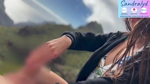 horny Latina teen slaps and wanks hard cock in sexy homemade vid