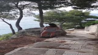 Two strangers roughed up my bushy snatch at the park