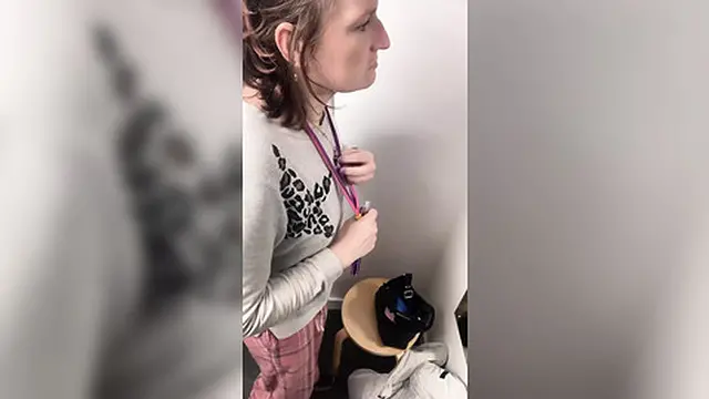 Stripping Down to Try On Luxury Gowns in a Chic Boutique