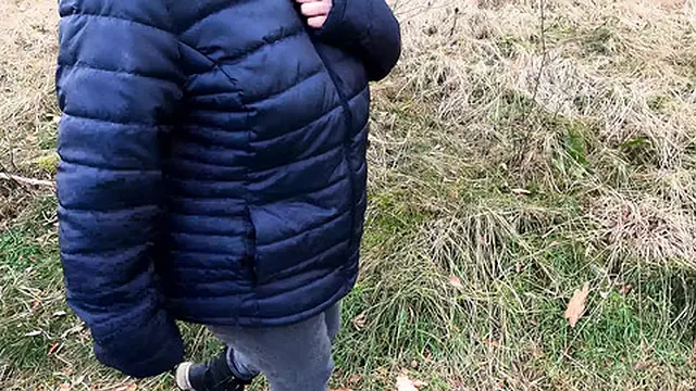 Hard-core breasts in the forest clearing