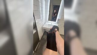 Teen grabs a willing partner in the Walmart bathroom